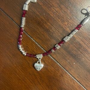 NWT Brand new, never worn, Brighton Le Rouge Love Heart Charm bracelet